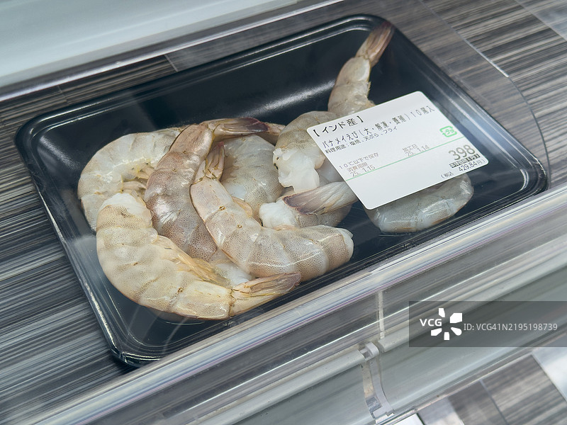 新鲜印度养殖白虾图片素材