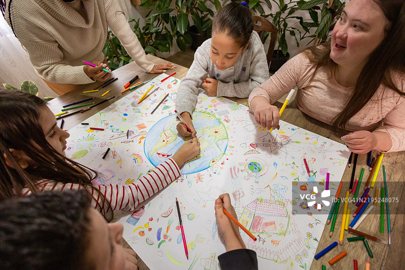 地球日艺术活动图片素材