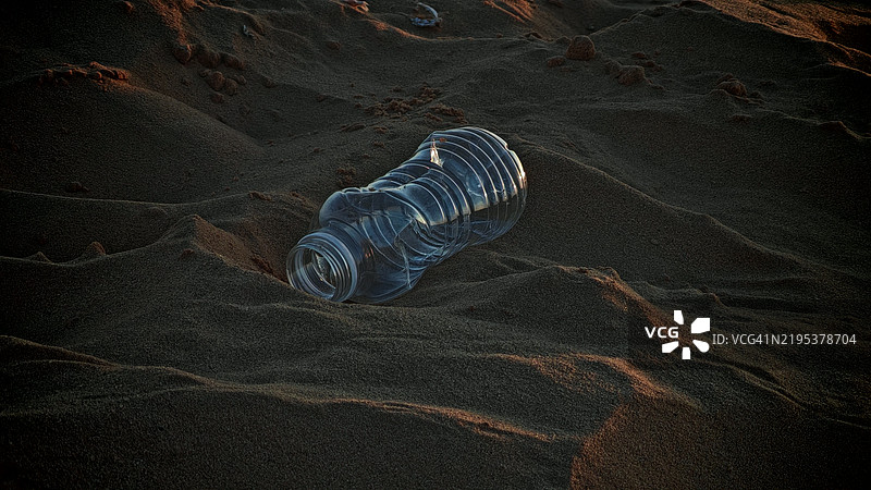 早晨结束时的塑料杯图片素材