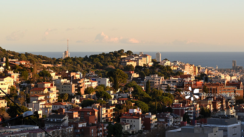 城市建筑的高角度视图图片素材