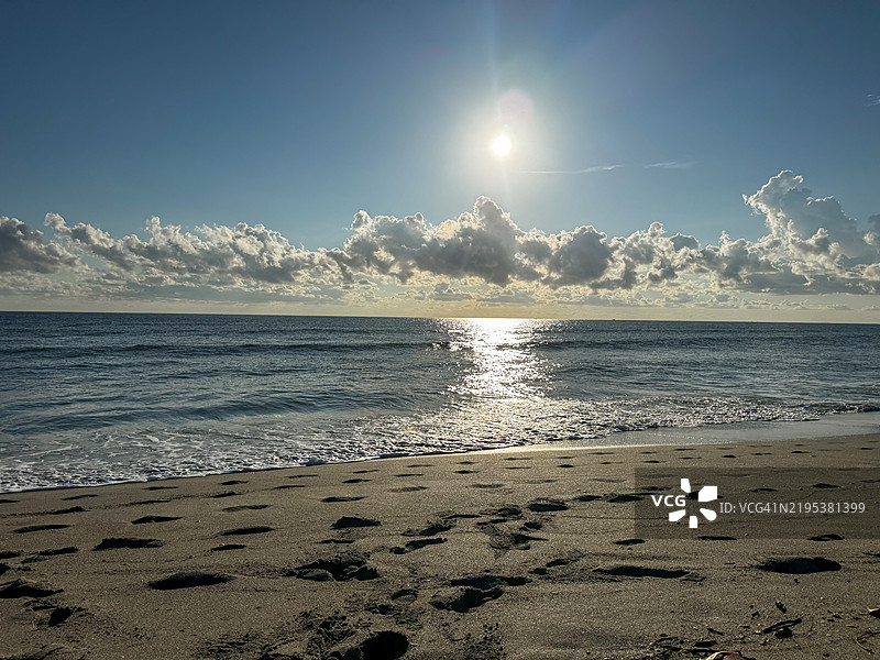 美国海洋与天空的美丽景色图片素材