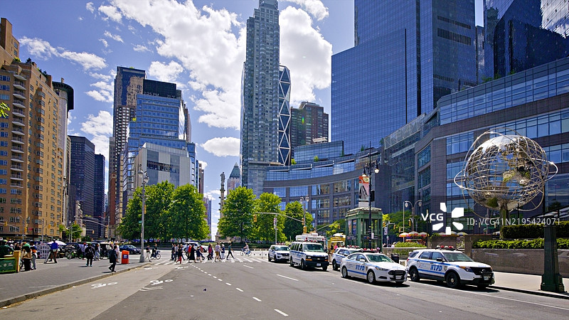 哥伦布广场。曼哈顿。纽约图片素材