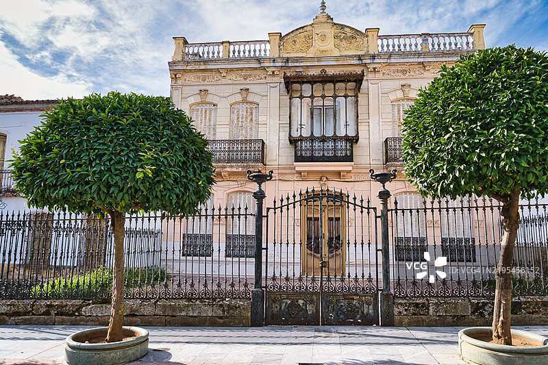 西班牙哈恩省拉卡罗利纳的建筑图片素材