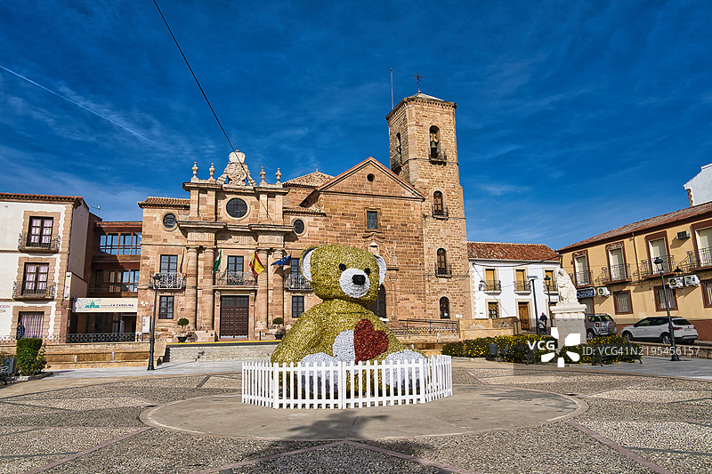 西班牙拉卡罗利纳的无原罪圣母教堂图片素材