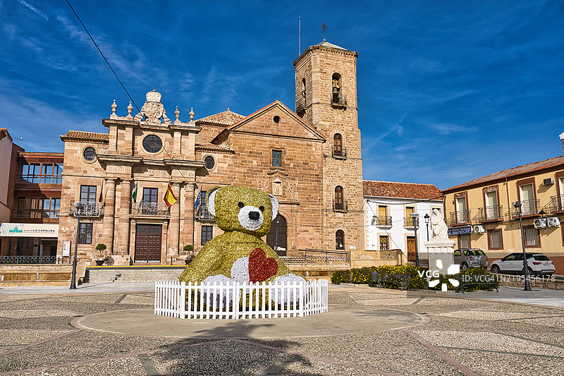 西班牙拉卡罗利纳的无原罪圣母教堂图片素材