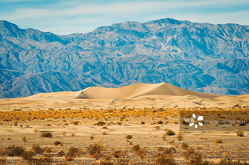 加利福尼亚州死亡谷的沙漠风景图片素材