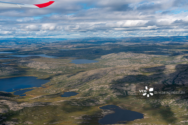 天空下的景观鸟瞰图图片素材