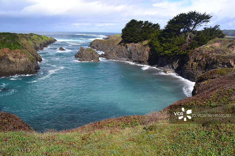 加利福尼亚州太平洋海岸的风景秀丽景观图片素材