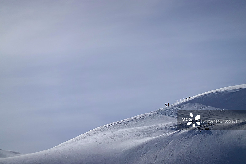 在奥地利圣安东滑雪图片素材