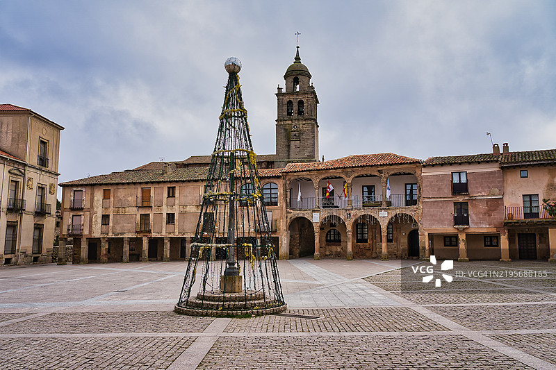 西班牙梅迪纳塞利的马约尔广场图片素材