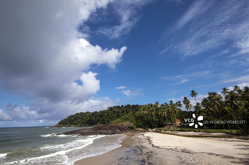 提里里卡海滩，巴伊亚州伊塔卡雷，巴西图片素材