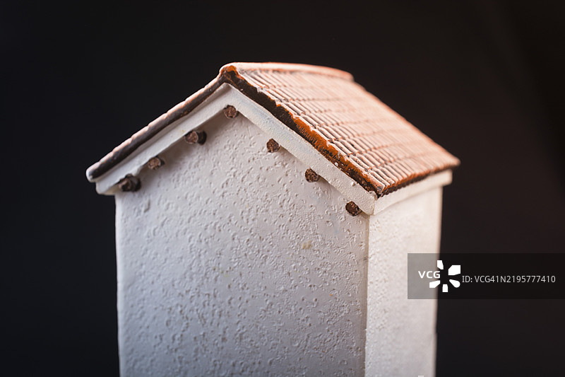 小模型房屋的视角图片素材