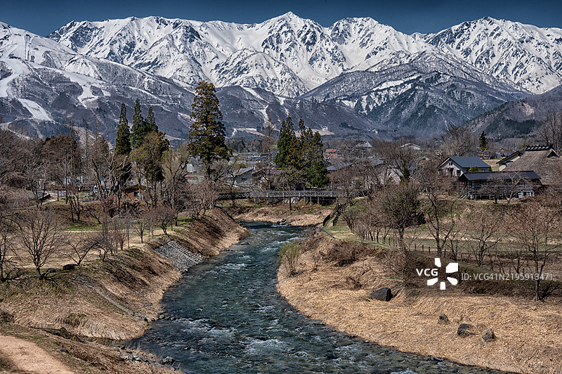 白马村春季风光图片素材