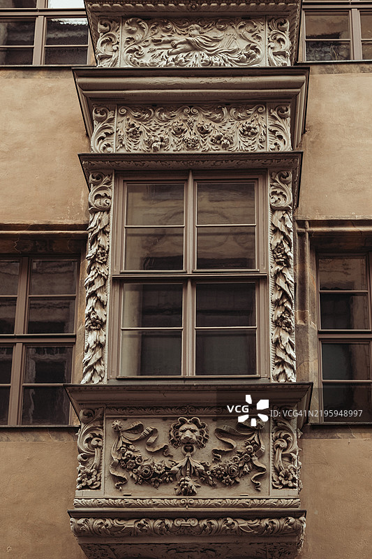 德国莱比锡精美设计的窗户图片素材