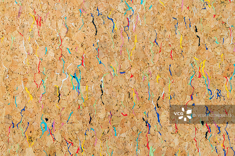 抽象的软木板，带有多彩的条纹图片素材