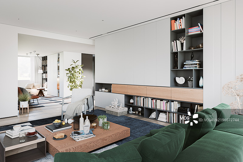 现代公寓室内设计图片素材