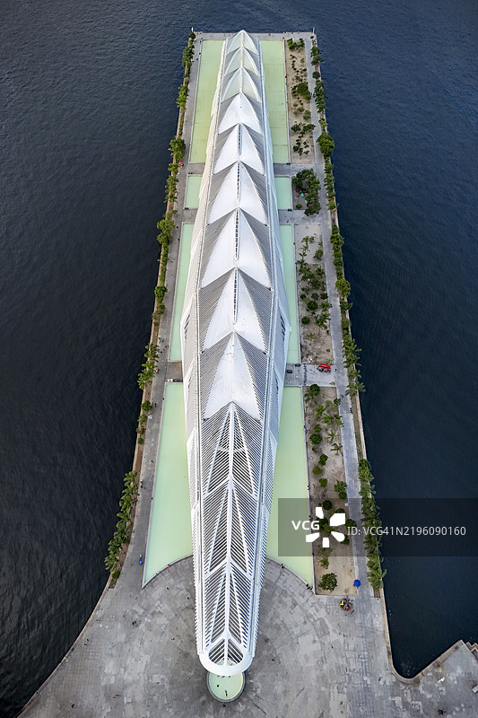 巴西里约热内卢明日博物馆的鸟瞰图 - 2025年1月23日图片素材