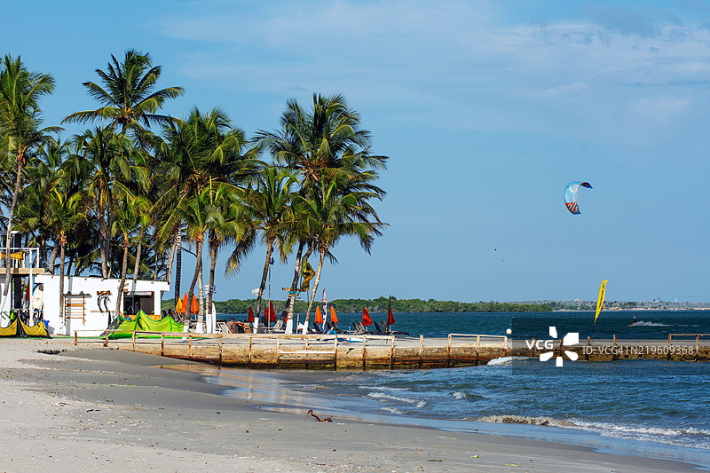 委内瑞拉马尔加里塔岛的埃尔雅克海滩图片素材