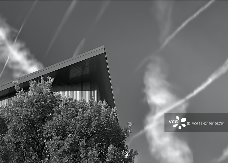 单色角度与天空图片素材