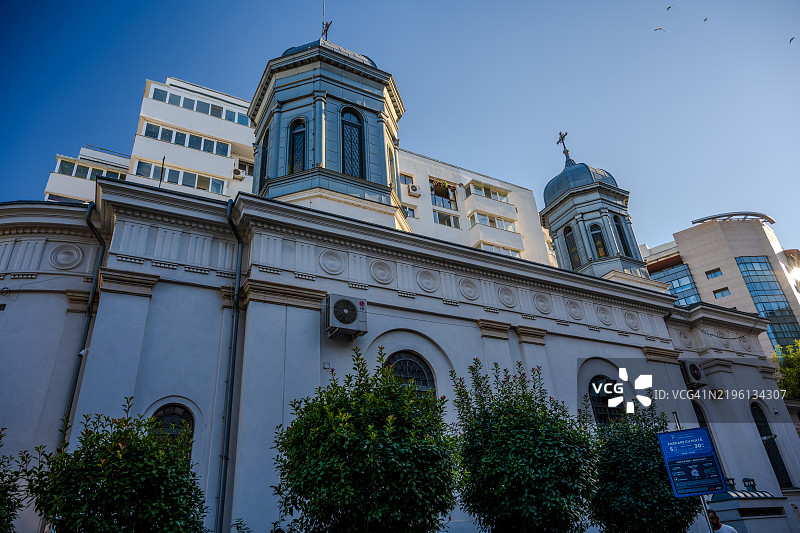现代布加勒斯特的圣巴西尔大教堂图片素材