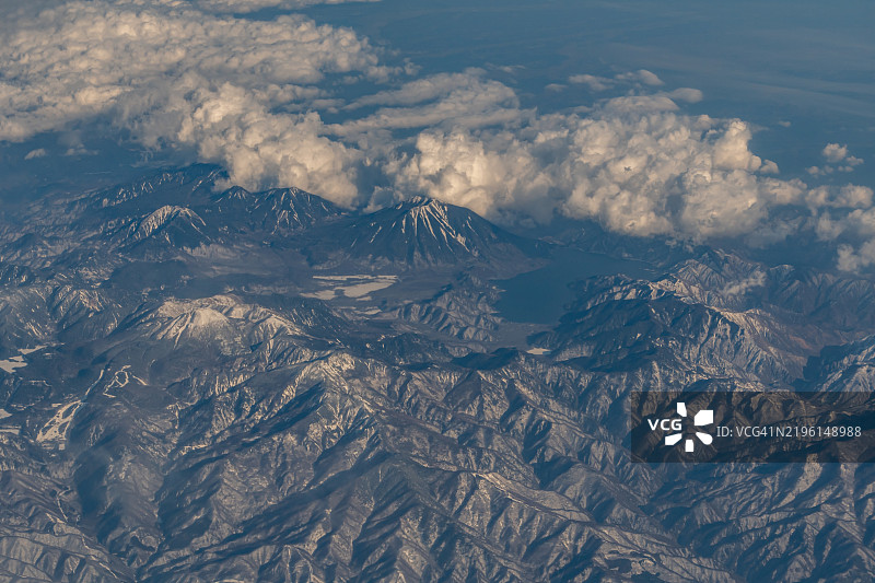 日本栃木的日光国家公园航拍视角图片素材