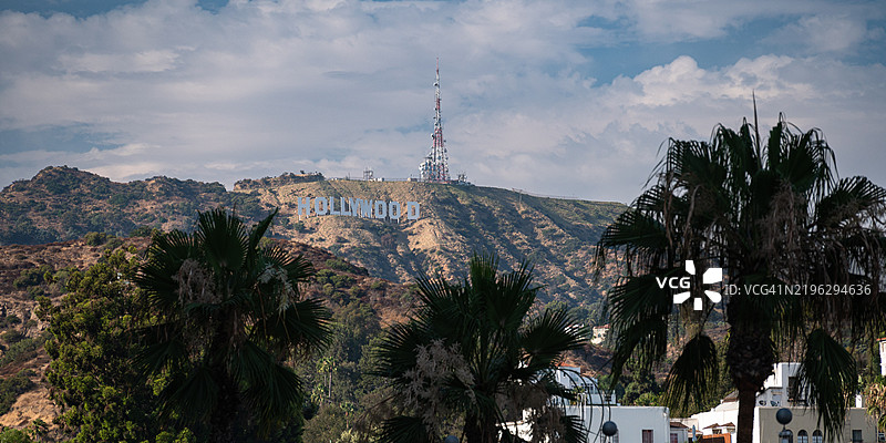 好莱坞标志，加利福尼亚州洛杉矶，美国图片素材