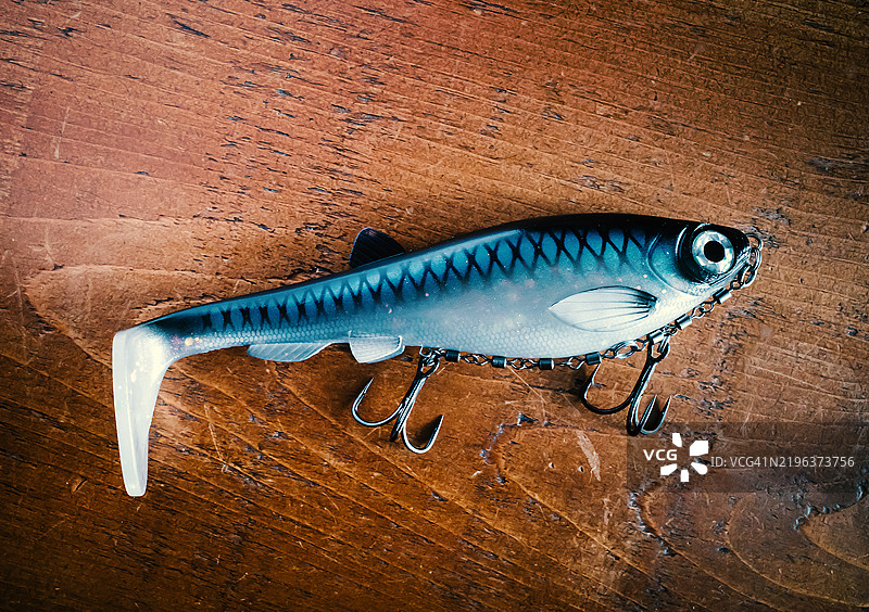 人工诱饵钓鲈鱼图片素材