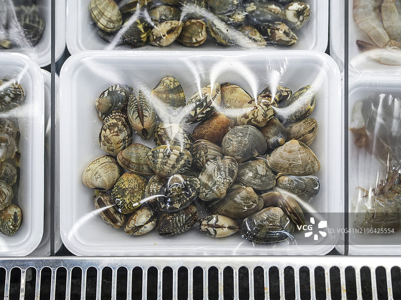 韩式马尼拉蛤蜊托盘图片素材