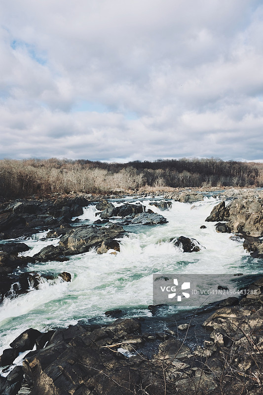 马里兰州波托马克的海洋与天空的美丽景色图片素材