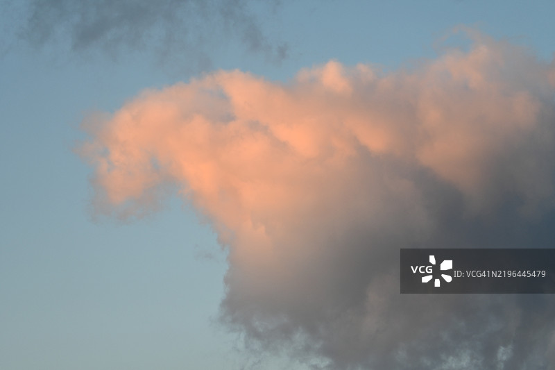 日本日落时的低角度天空景观图片素材