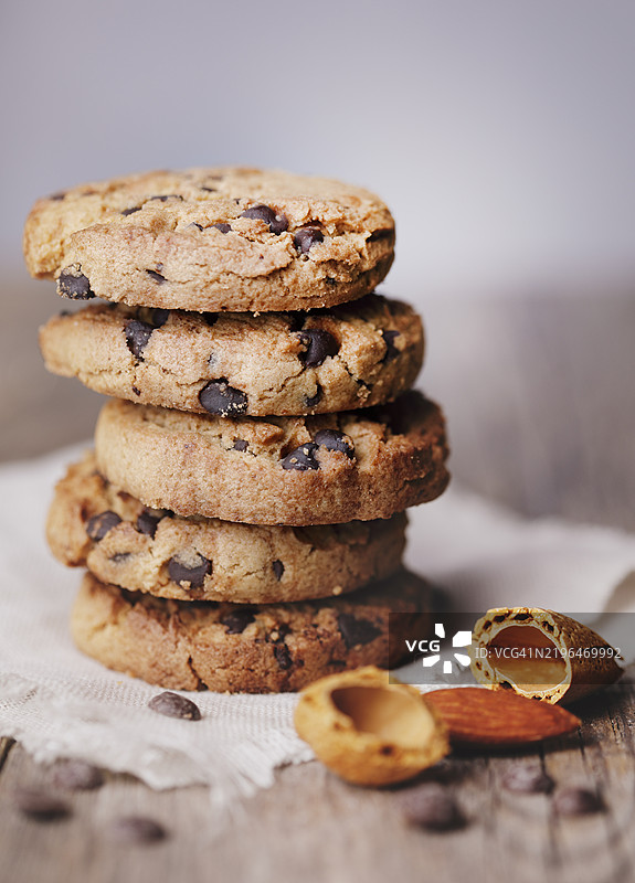 巧克力碎片饼干图片素材