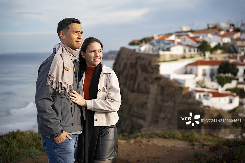 在阿岚哈斯·杜·马尔的游客情侣图片素材