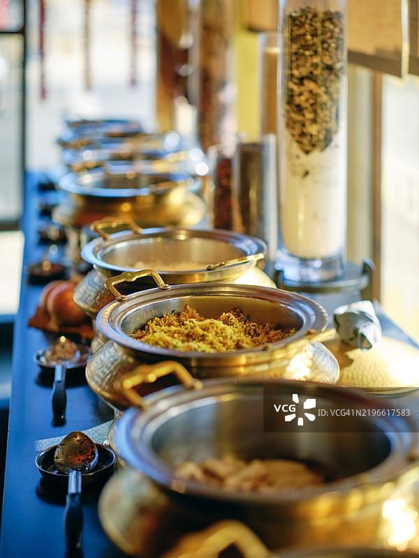 印度餐厅自助餐图片素材
