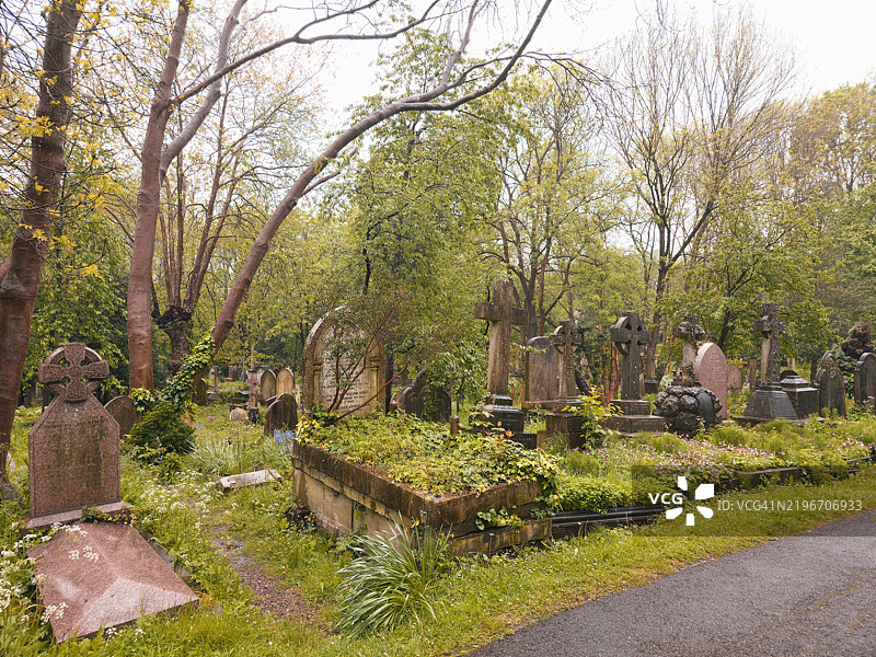 伦敦高门公墓，英国图片素材