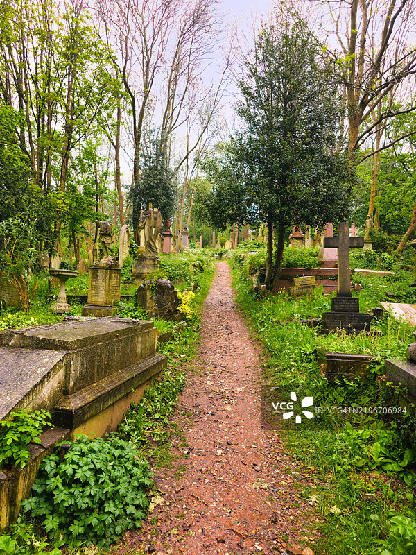 伦敦高门公墓，英国图片素材