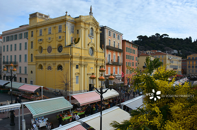 尼斯市的萨雷亚广场，法国图片素材