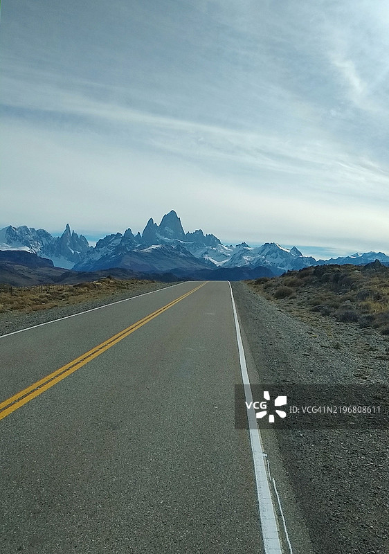 通往阿根廷巴塔哥尼亚的埃尔查尔滕之路图片素材