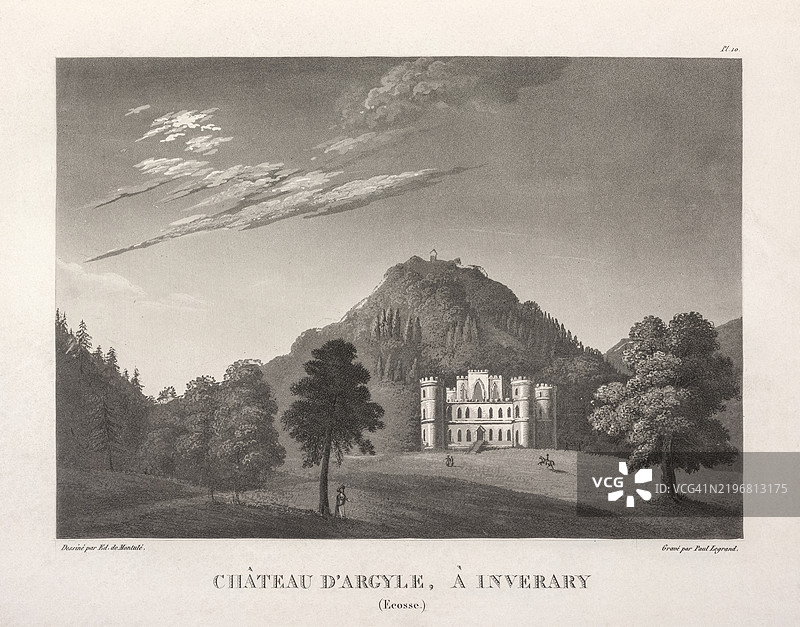 苏格兰因弗雷里的阿盖尔公爵城堡图片素材