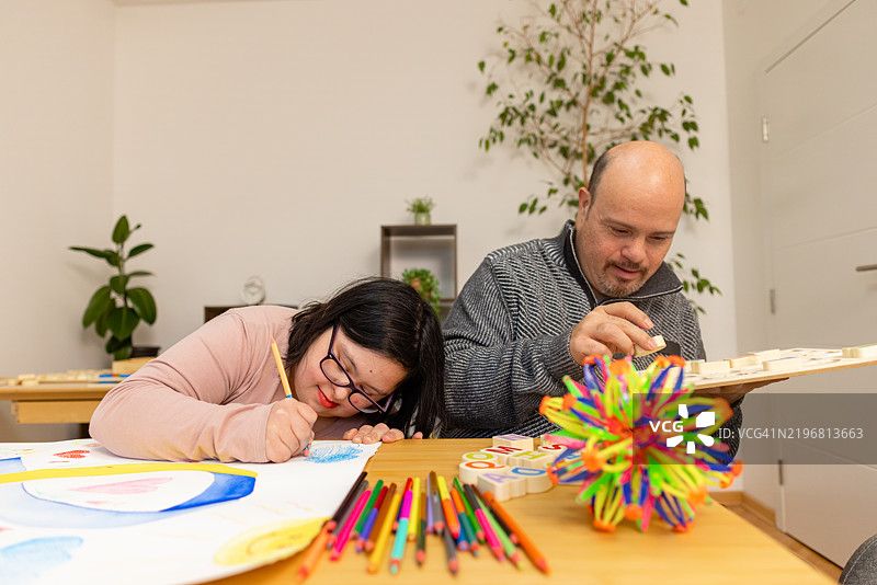 残疾人士的创意人才图片素材