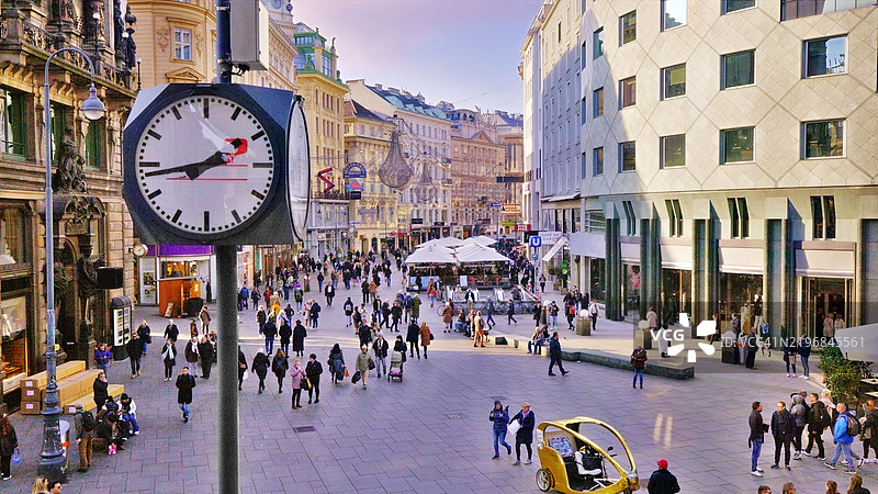 维也纳。市中心。历史区。图片素材