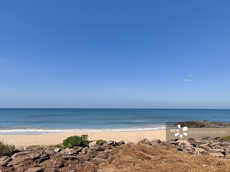 美丽的马拉万特海滩景色 / 库达普拉 / 乌杜皮 / 卡纳塔克图片素材
