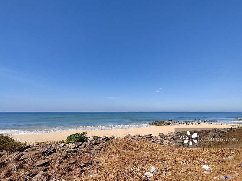 马拉万特海滩的美丽景色 / 库达普拉 / 乌杜皮 / 卡纳塔克图片素材