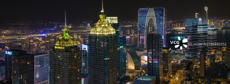 金鸡湖IFS全景高视角图片素材