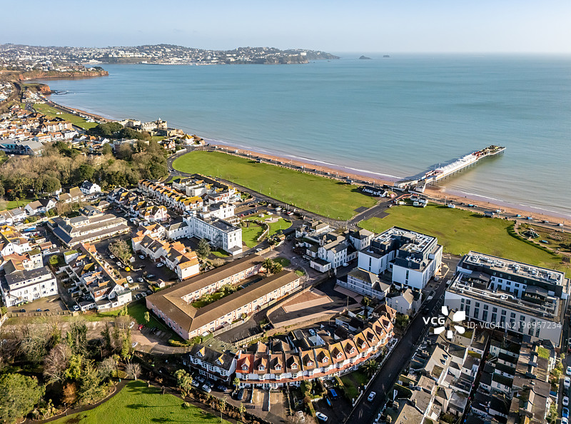 佩恩顿市中心到海滩和码头图片素材