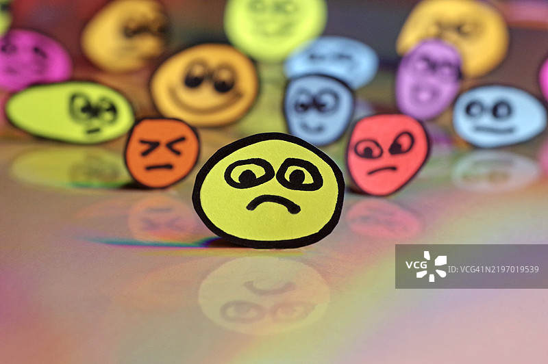 卡通面孔 - 负面情绪图片素材