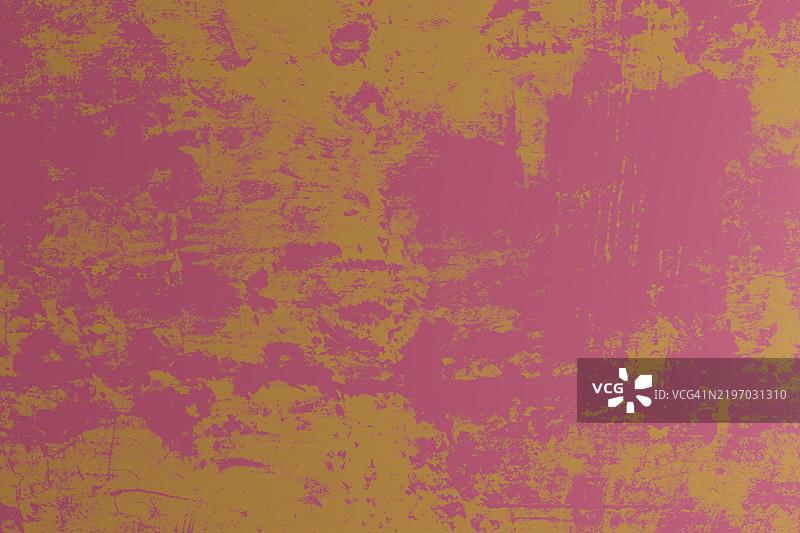 大胆的粉色和黄色调的抽象磨损纹理图片素材