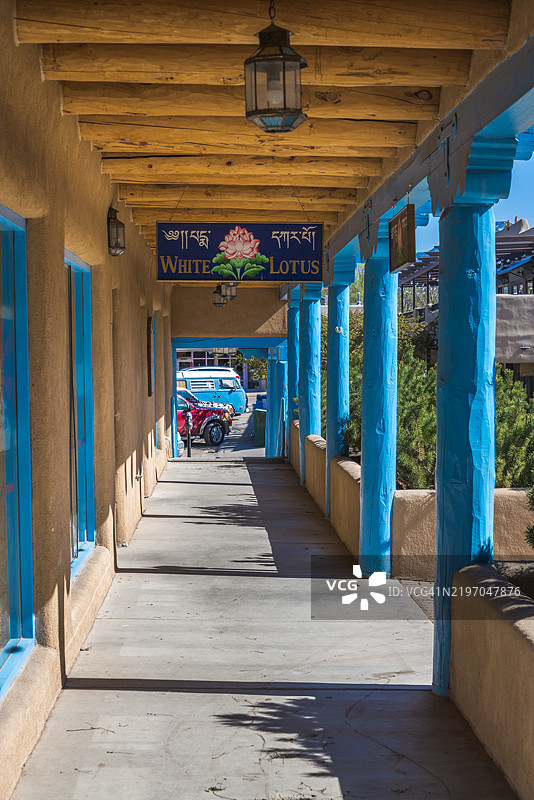 新墨西哥州的小城市陶斯图片素材