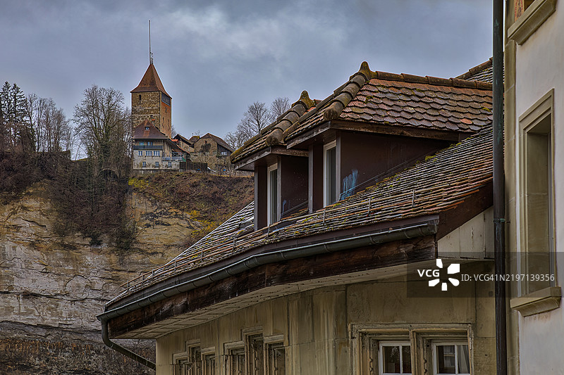 瑞士弗里堡州弗里堡市图片素材