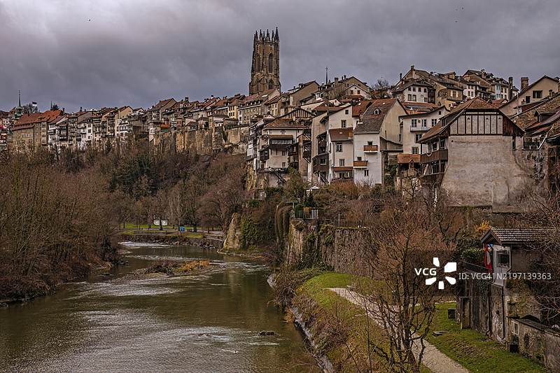 瑞士弗里堡州弗里堡市图片素材