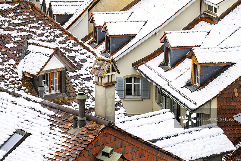 瑞士弗里堡州弗里堡市图片素材